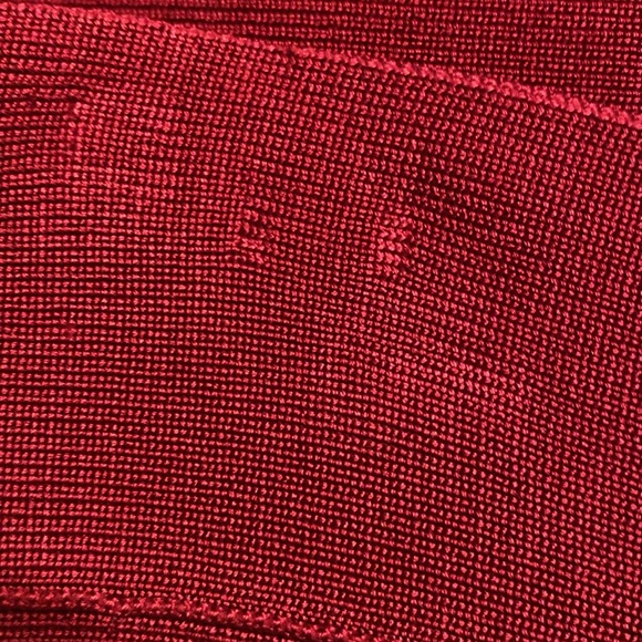 BCBG Max Azria deep red stretch skirt - Picture 6 of 6